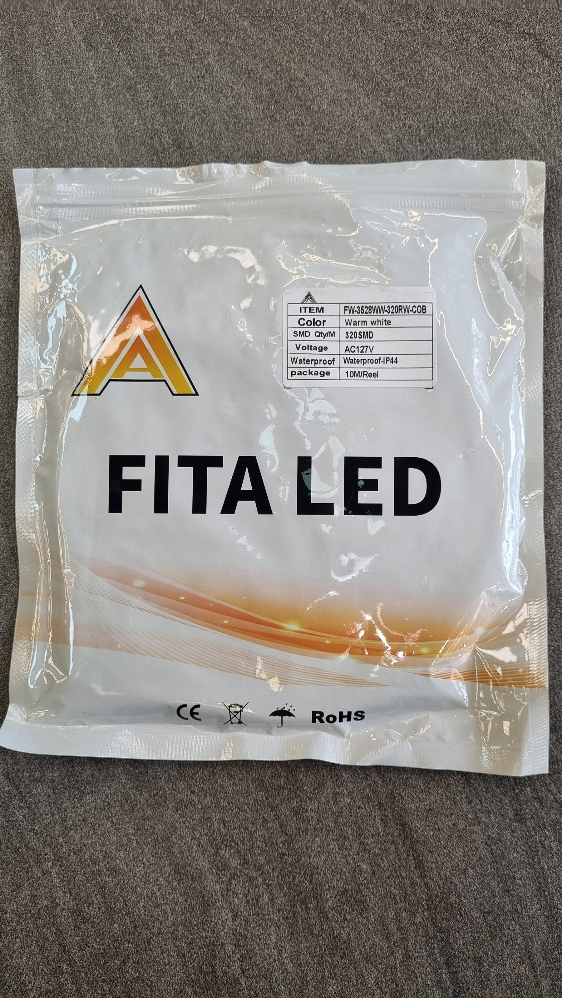 Fita Led Cob Branco Quente - Ligação direta em 127V