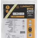Fita LED COB 240 Leds Luminatti 18W 3000K