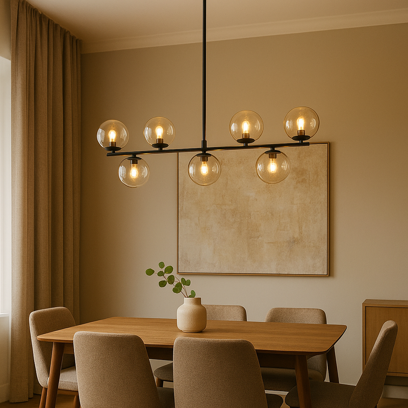 Pendente Luminária Molecular Preto LM-003