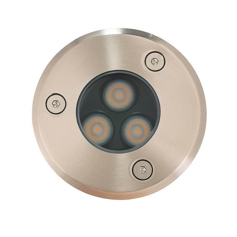 Balizador de Solo Embutir Redondo 3W 3000K