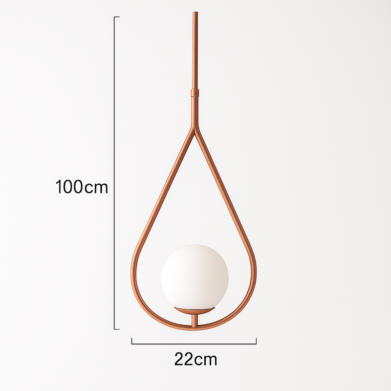 Pendente Drop Gota Cobre