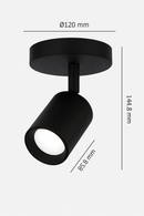 Spot Direcionável com Canopla 6500K – Opus Preto