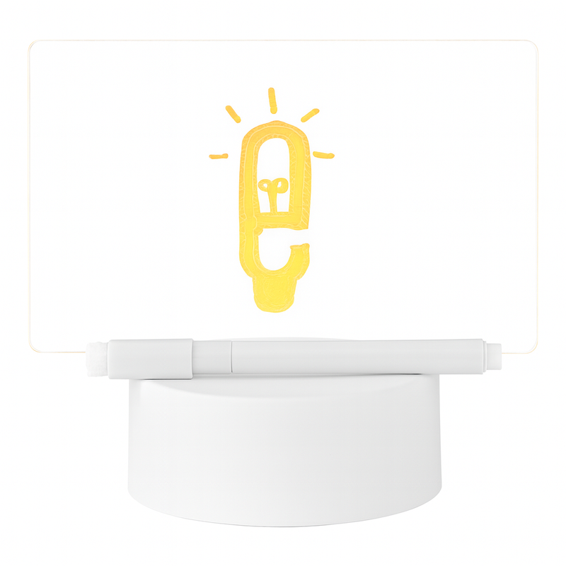 Luminária LED 3D Tipo Lousa