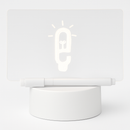 Luminária LED 3D Tipo Lousa