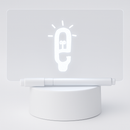 Luminária LED 3D Tipo Lousa