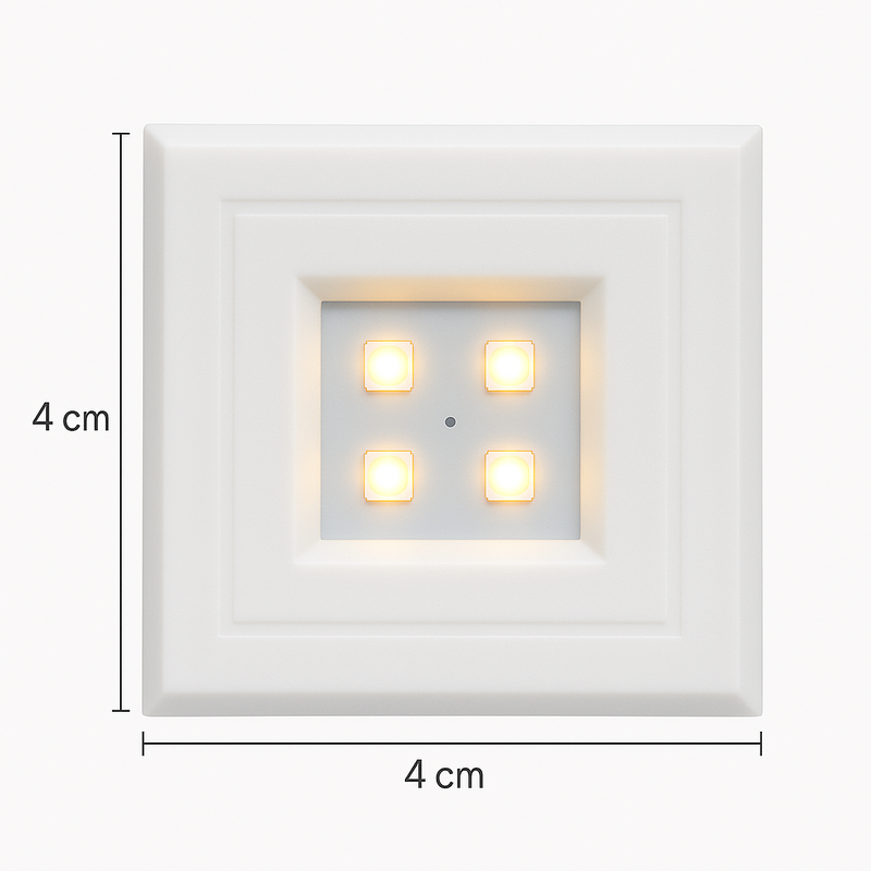 MINI SPOT POP QUAD BRANCO 6000K PIX