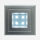 MINI SPOT POP 1W QUADRADO CROMADO 6000K