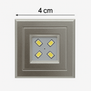 MINI SPOT POP 1W QUADRADO CROMADO 6000K