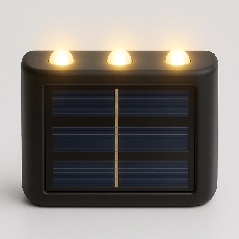 Arandela Solar 2 Fachos 6 Focos 3000K 2 unidades