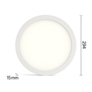 Painel Redondo de Embutir 24W – 6500K