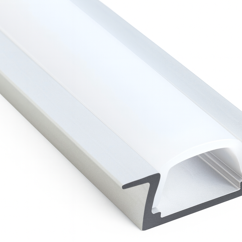 Perfil para Fita LED Branco em Alumínio 24x07