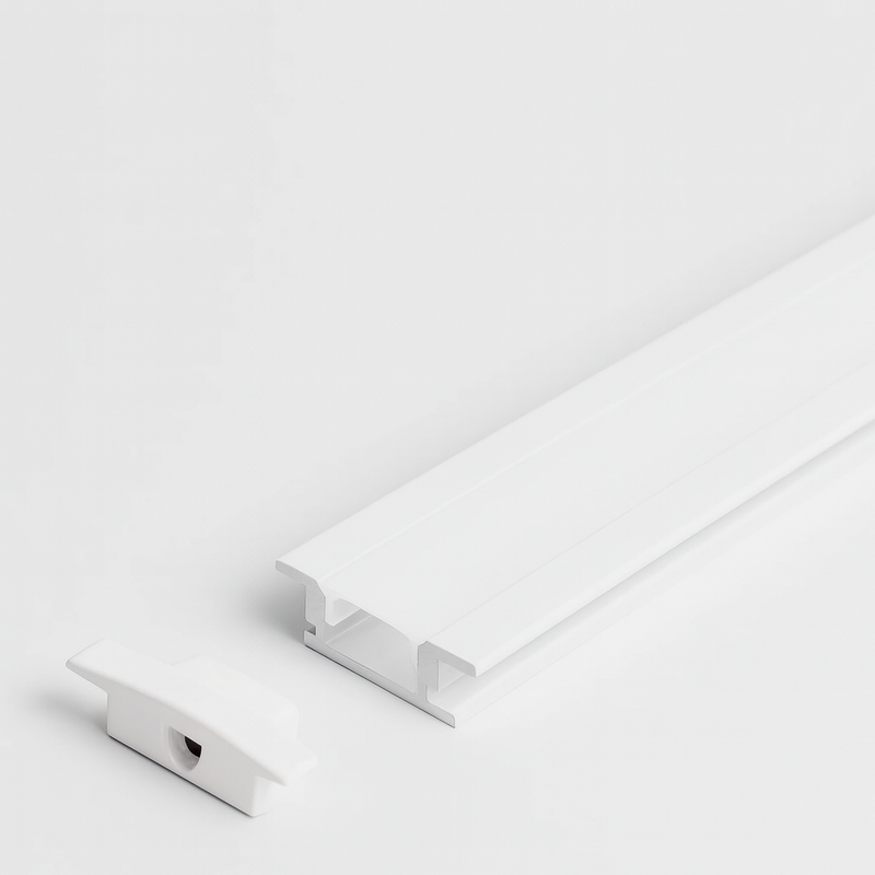 Perfil para Fita LED Branco em Alumínio 24x07