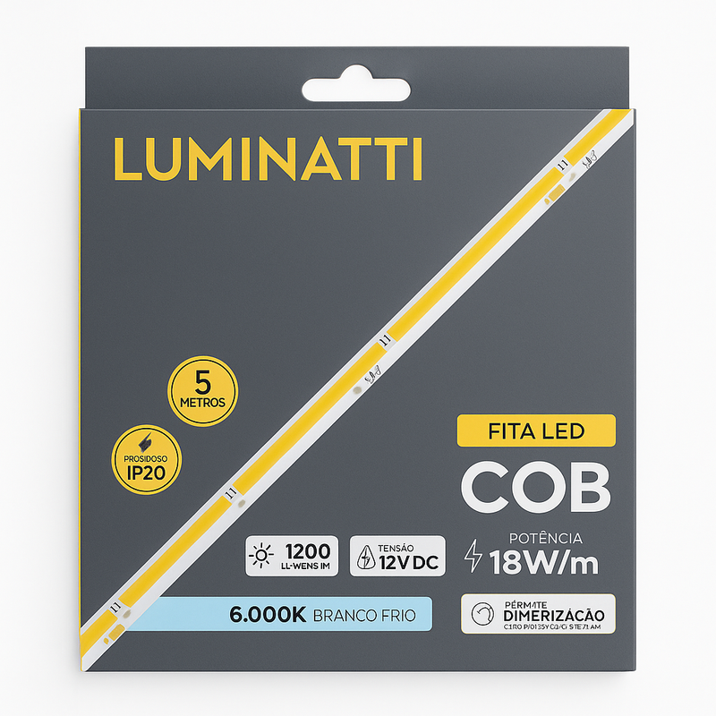 Fita LED COB 6000K Luminatti 18W