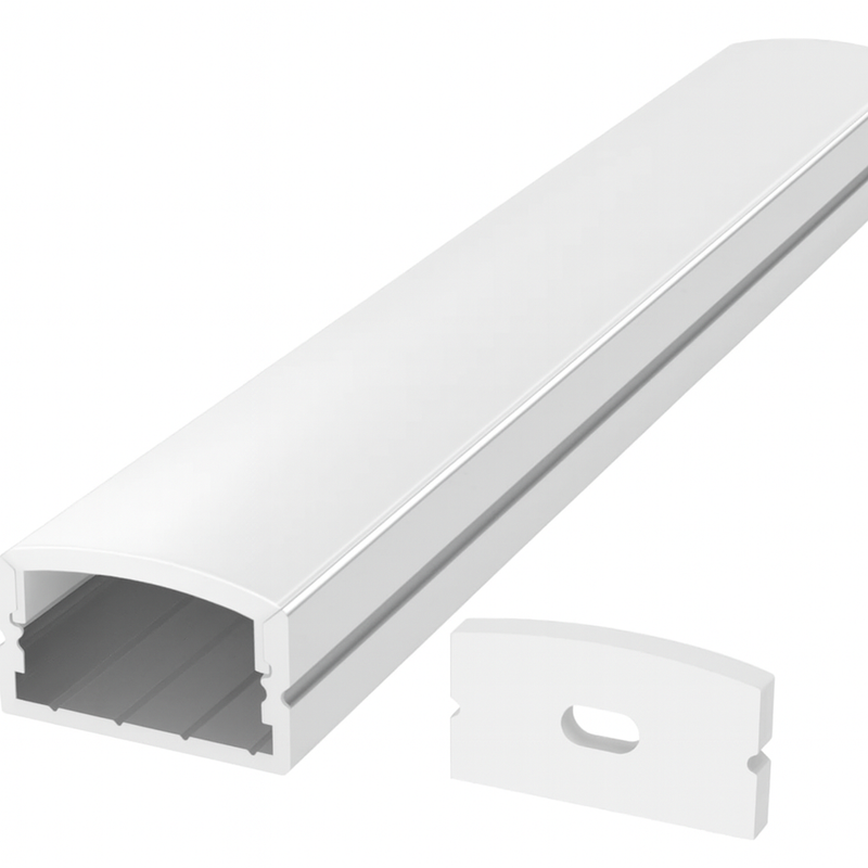 Perfil de Alumínio para Fita LED 17x07 Branco 3m