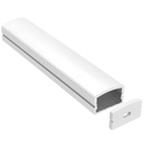Perfil de Alumínio para Fita LED 17x07 Branco 2m