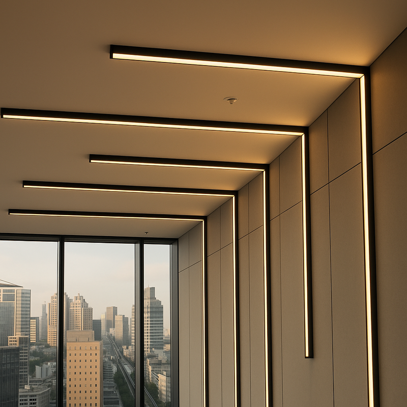 Perfil de Alumínio para Fita LED 17x07 Preto 3m