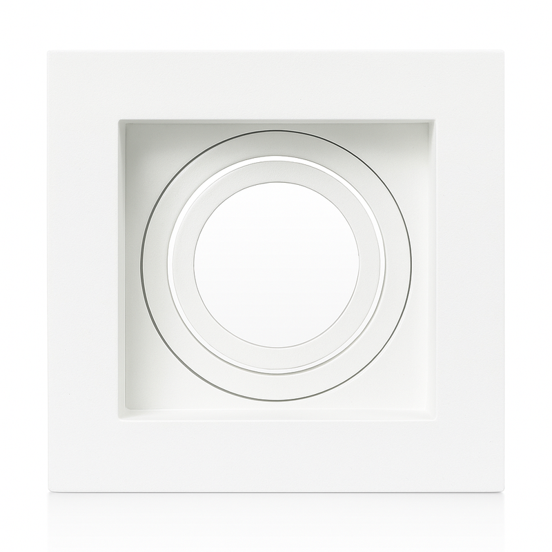 Spot Embutir Recuado Quadrado Branco MR16