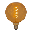 Lâmpada Filamento LED Globo Futebol Âmbar