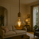 Lâmpada LED Defletora Dourado