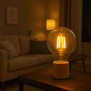 Lâmpada LED Filamento Globo Âmbar