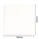 Painel LED 2 em 1 Quadrado 18W 3000K