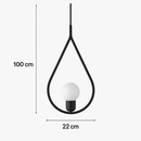 Pendente Drop Gota Preto