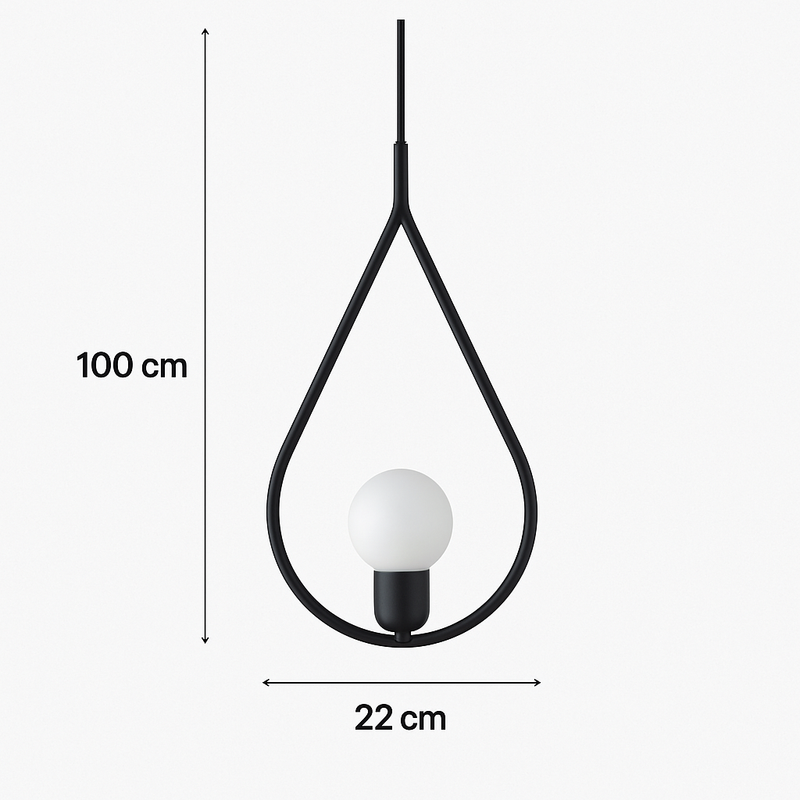 Pendente Drop Gota Preto