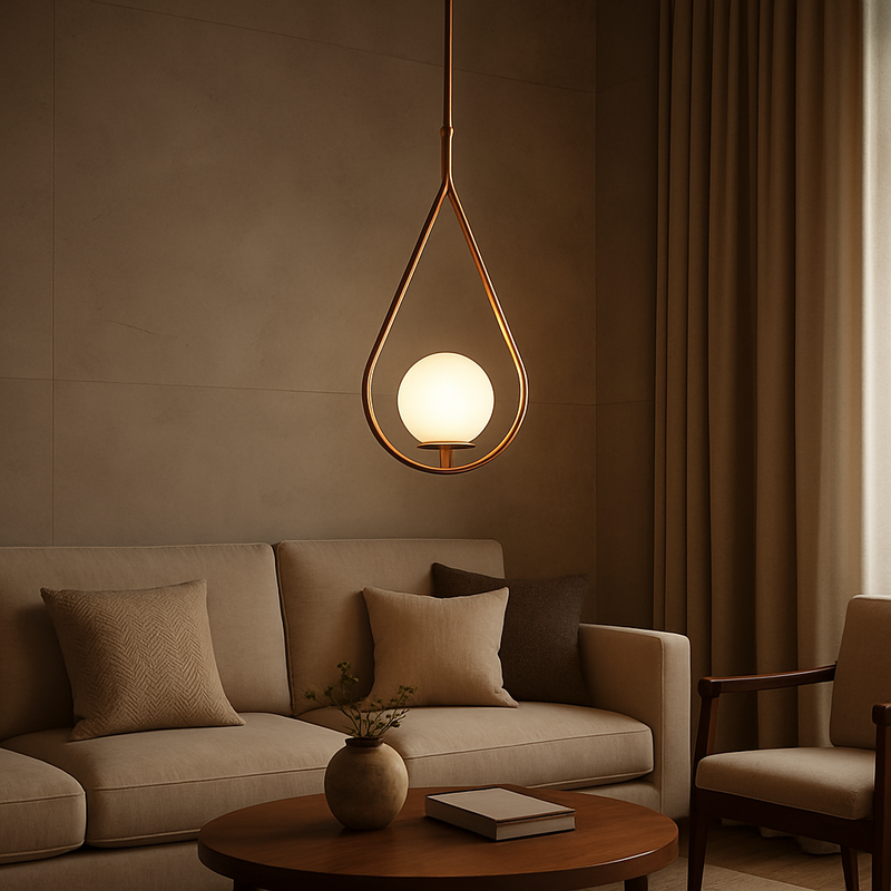 Pendente Drop Gota Cobre