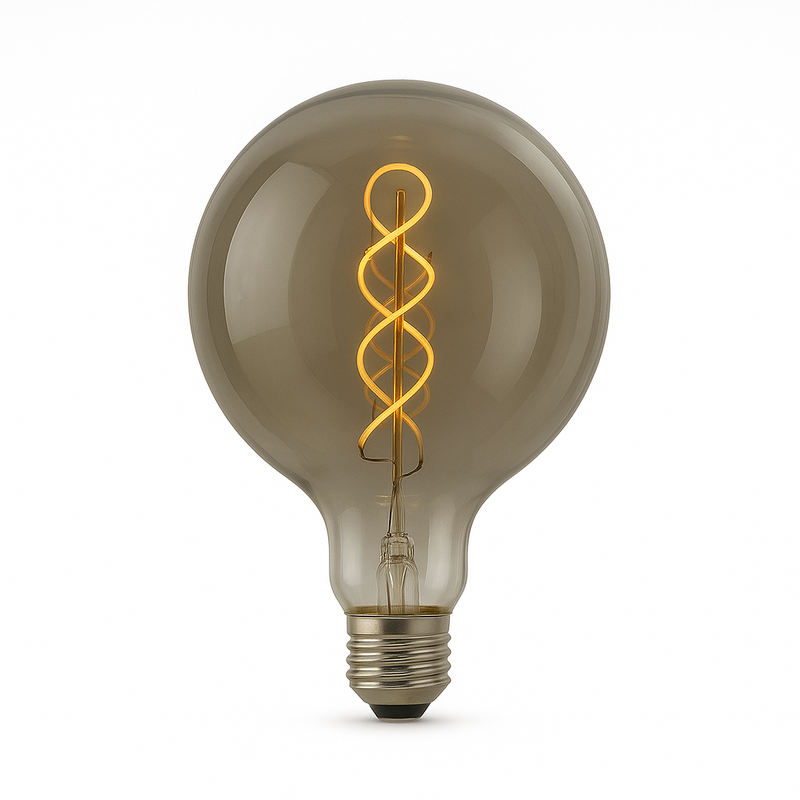 Lâmpada Filamento LED Globo Fumê