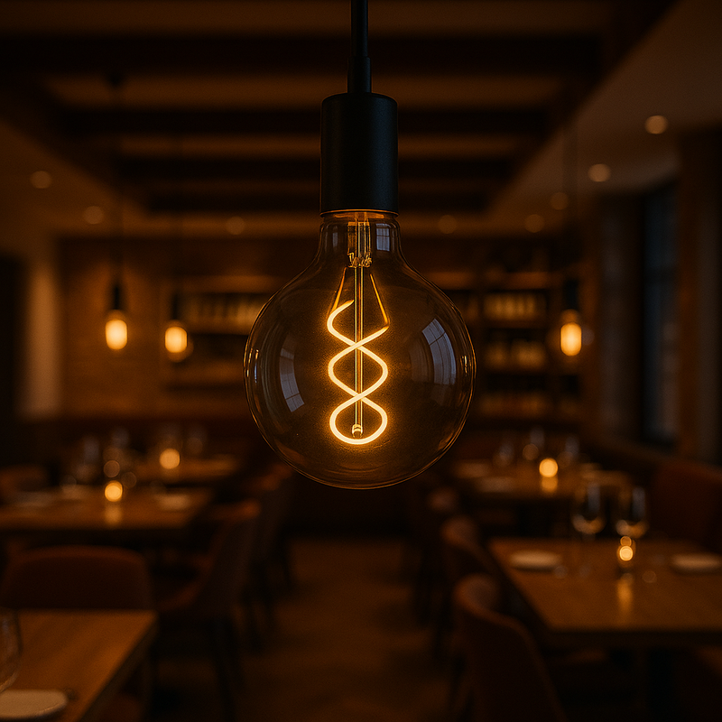 Lâmpada Filamento LED Globo Fumê