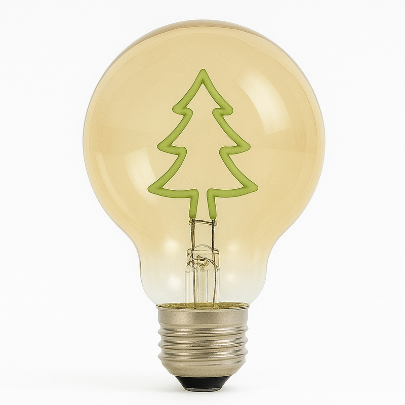 Lâmpada LED Filamento Árvore de Natal