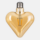 Lâmpada Filamento LED Coração Âmbar