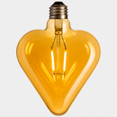 Lâmpada Filamento LED Coração Âmbar