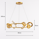 Lustre Circelt II Dourado - 3000k e 66W