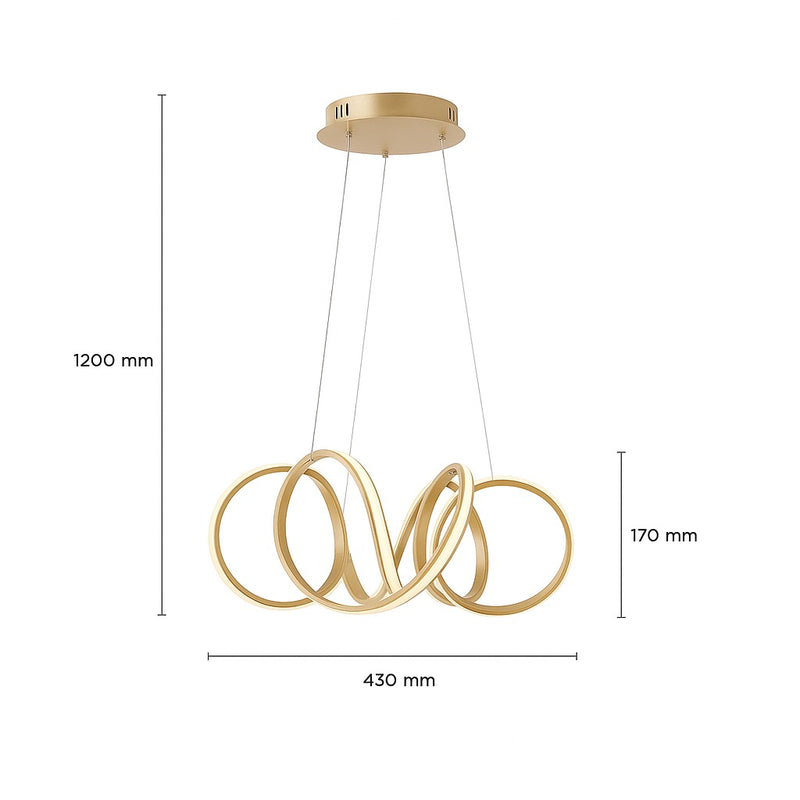 Pendente Dourado 3 Cores LP-024D