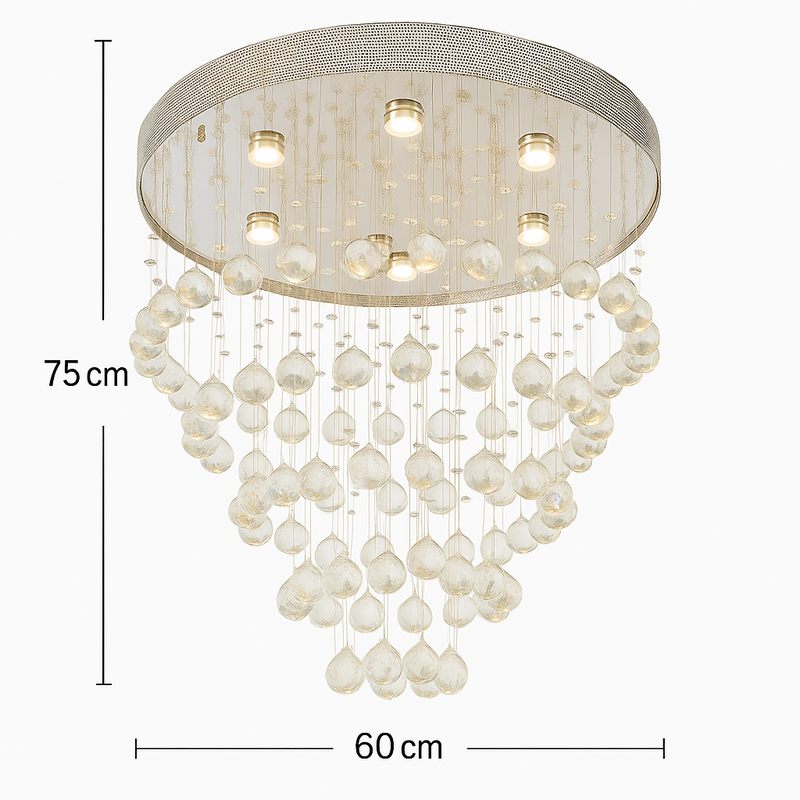 Lustre Cristal Pirâmide