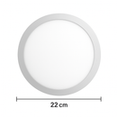 Painel de LED Sobrepor Redondo 4000k