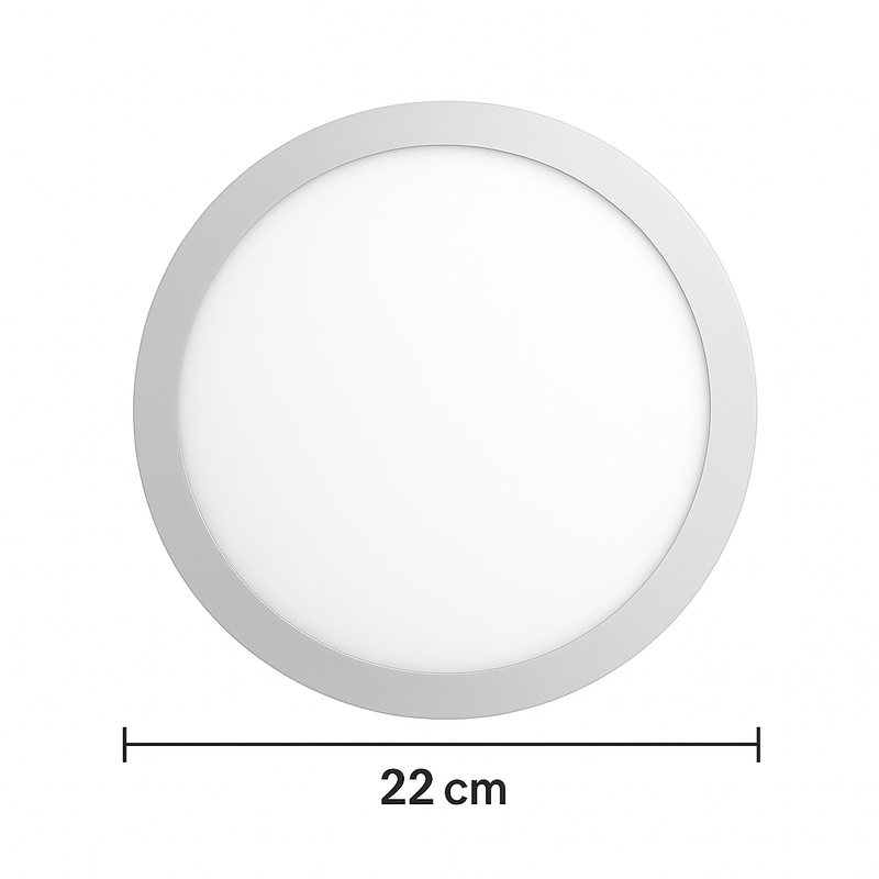 Painel de LED Sobrepor Redondo 4000k