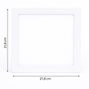 Luminária Painel LED Embutir 18W 4000K