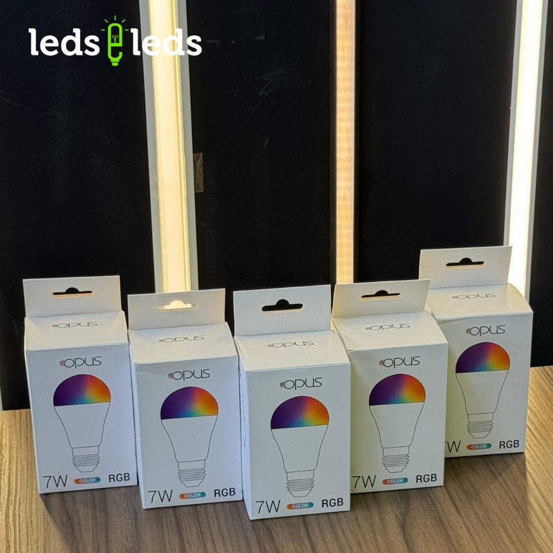 Lâmpada Led Rgb com Controladora 7w