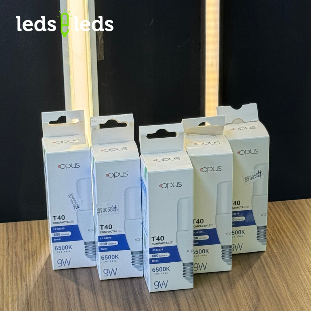 Lâmpada Compacta Led T40 Luz fria 9w - 800lm