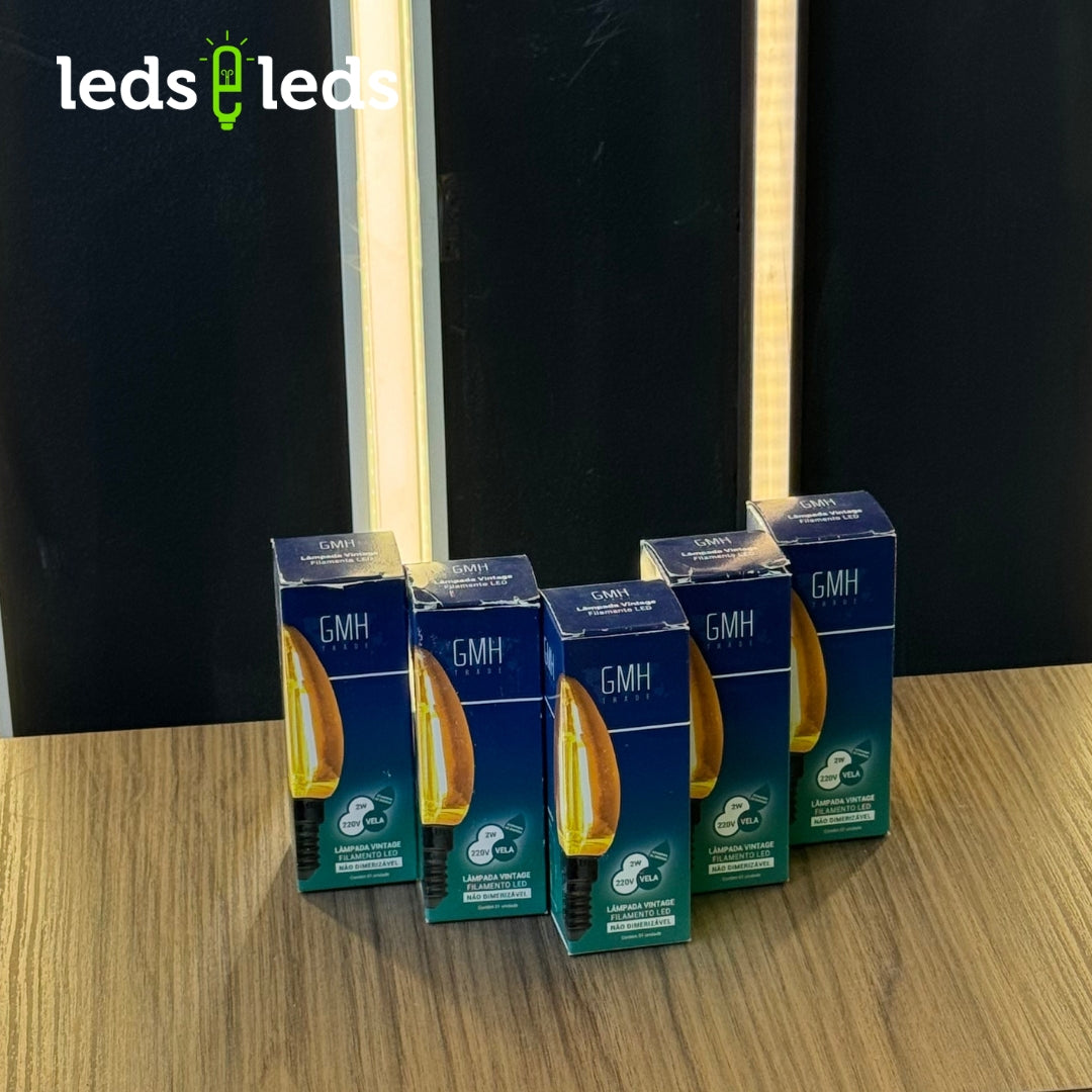 Lâmpada Vela Vintage Led 2w - 160lm