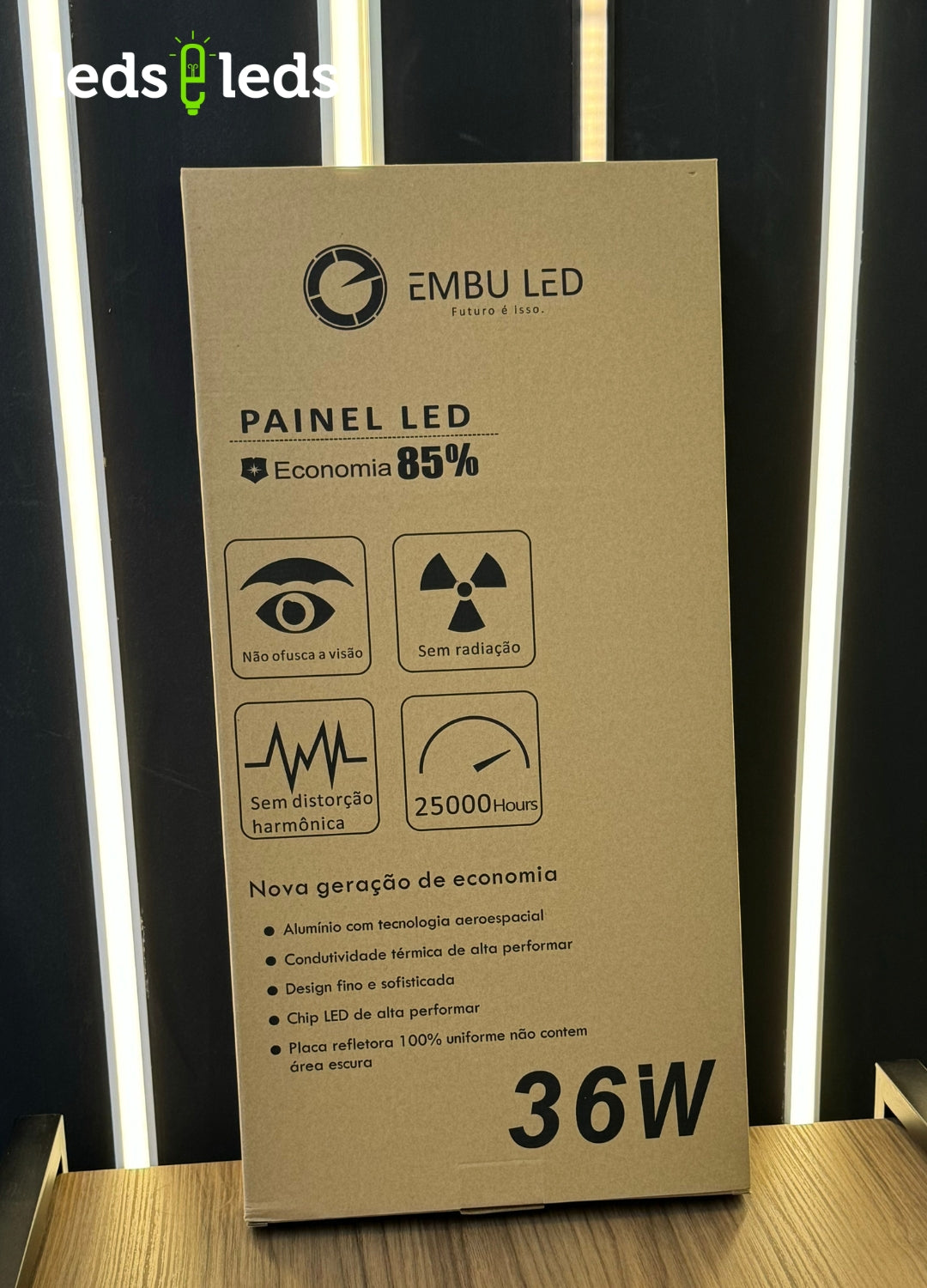 Painel de Led 60x30 cm