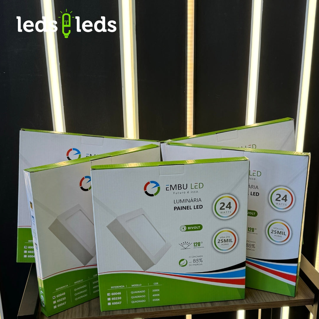 Painel de Led Quadrado 24w