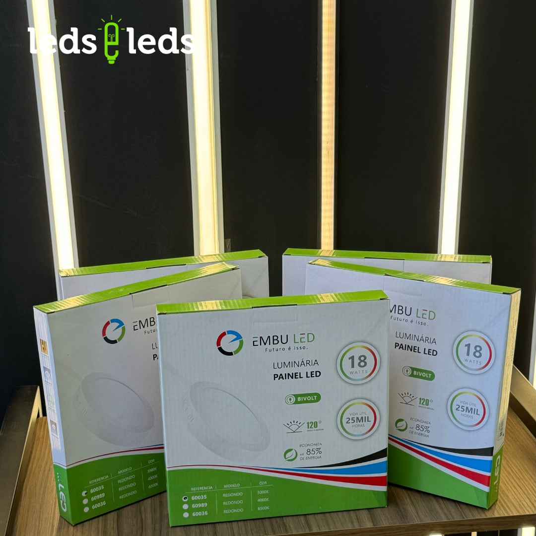 Luminária de Led Redonda 18w