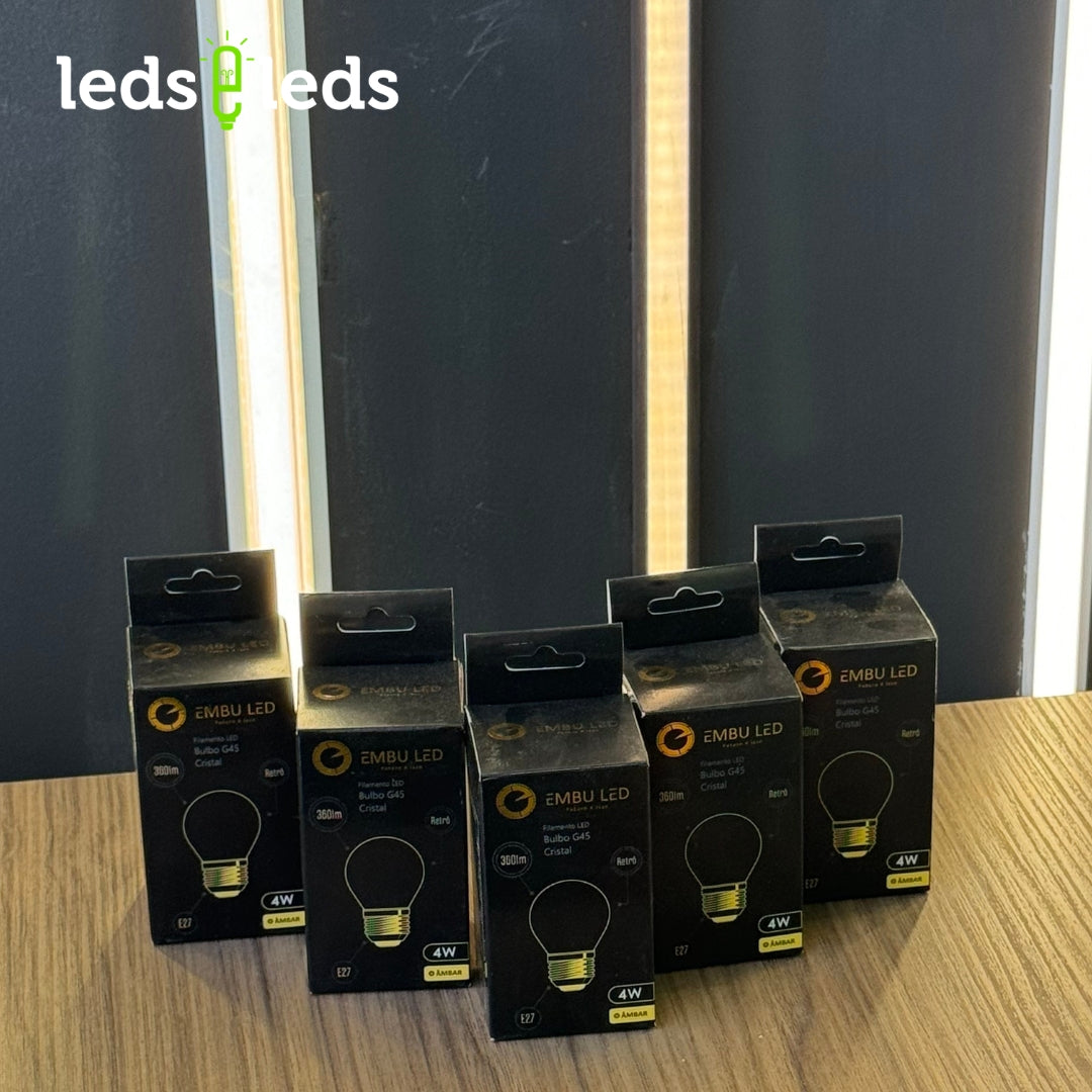 Lâmpada Bulbo Cristal G45